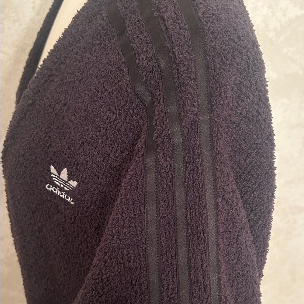 ADIDAS CARDIGAN🖤SPORTY Women's BLACK Open Cardigan with Pockets Size XS🖤 - Picture 5 of 14
